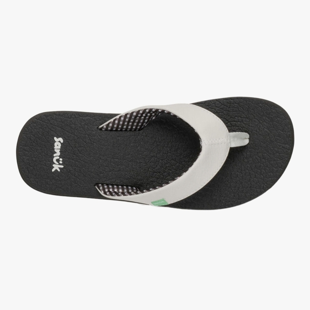 Sanuk Size 9 Women's Yoga Mat Sandals, White And Black, Never Worn - Picture 2 of 6